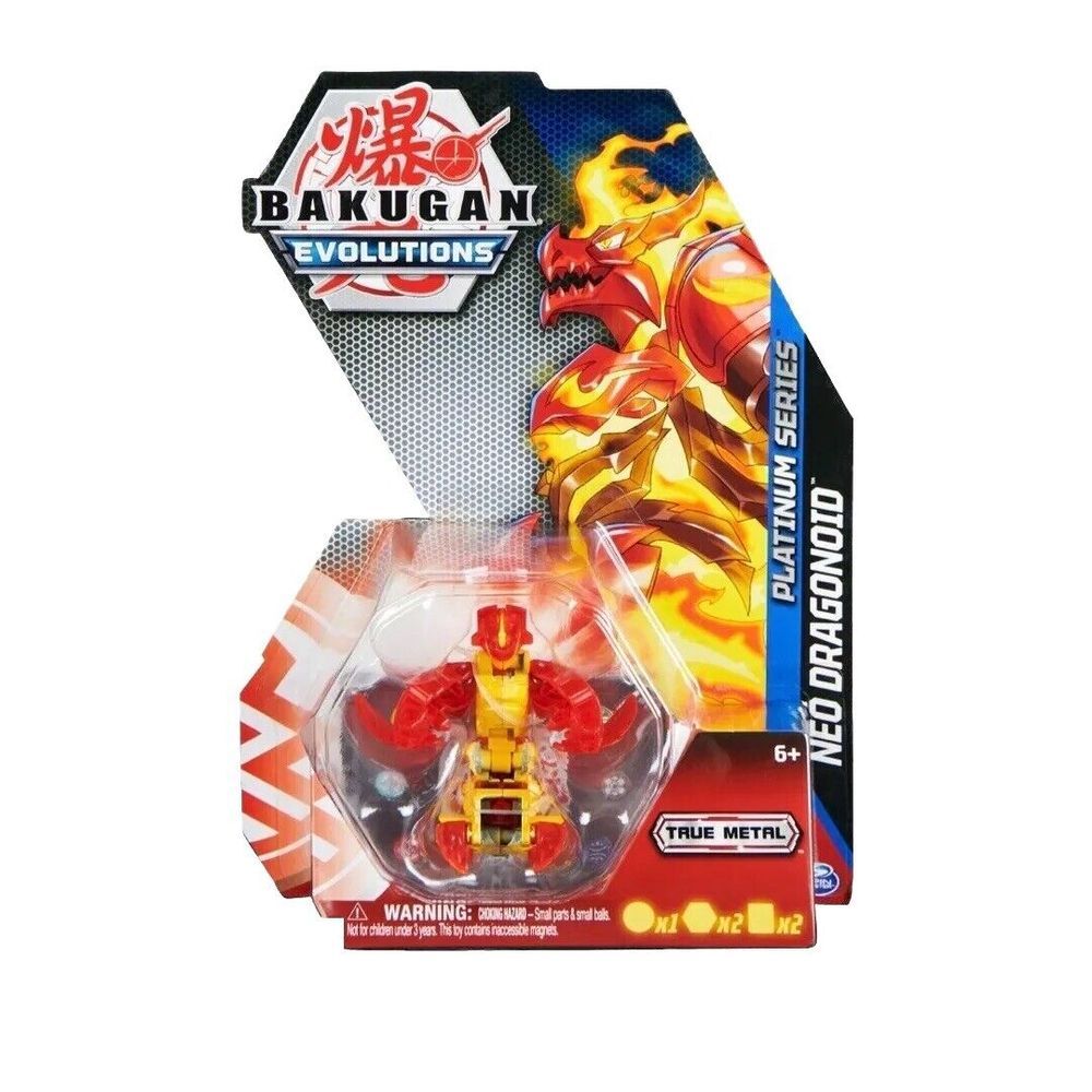 Bakugan Evolutions Platinum Series Neo Dragonoid Action Figure‎ Red True Metal